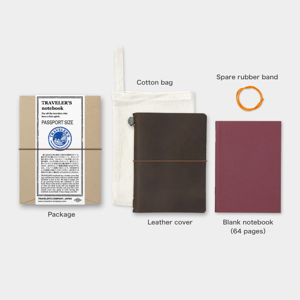 TRAVELER'S notebook Brown (Passport Size)