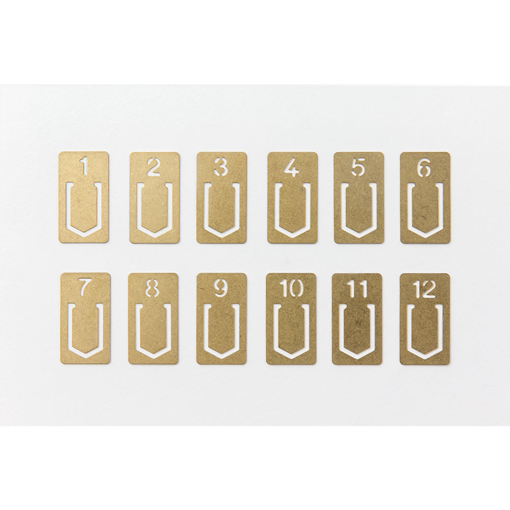 TRAVELER'S COMPANY Brass Clips Number