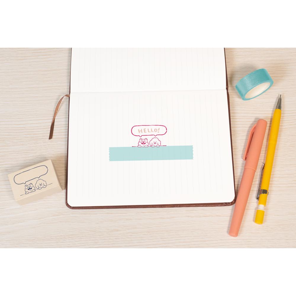 Beverly Companion Rubber Stamp - Hi Pups