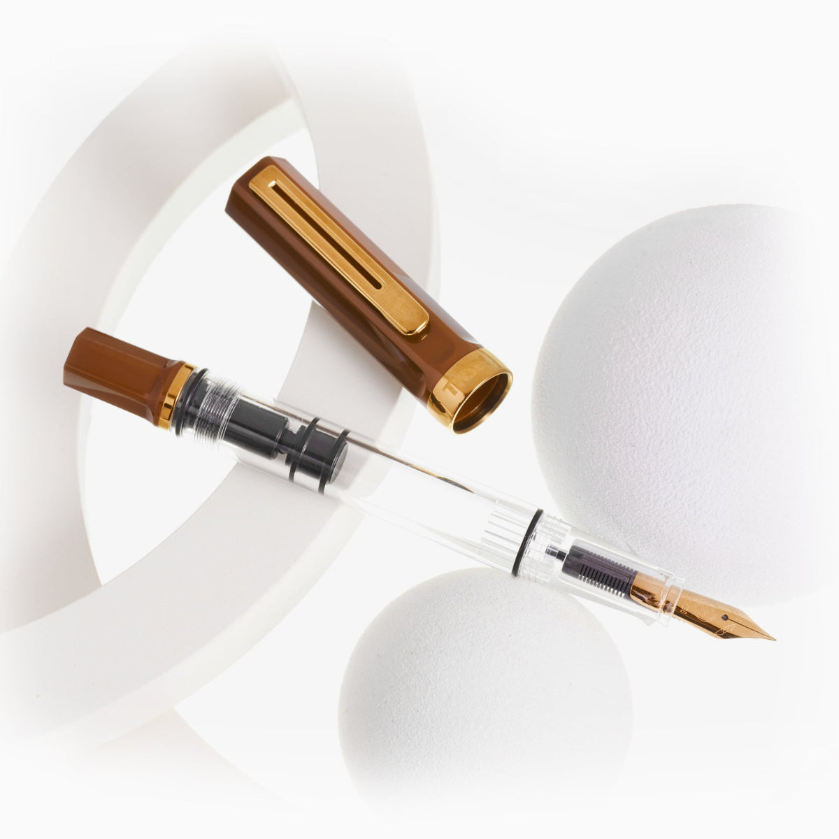 TWSBI ECO Espresso Fountain Pen with Bronze Trim