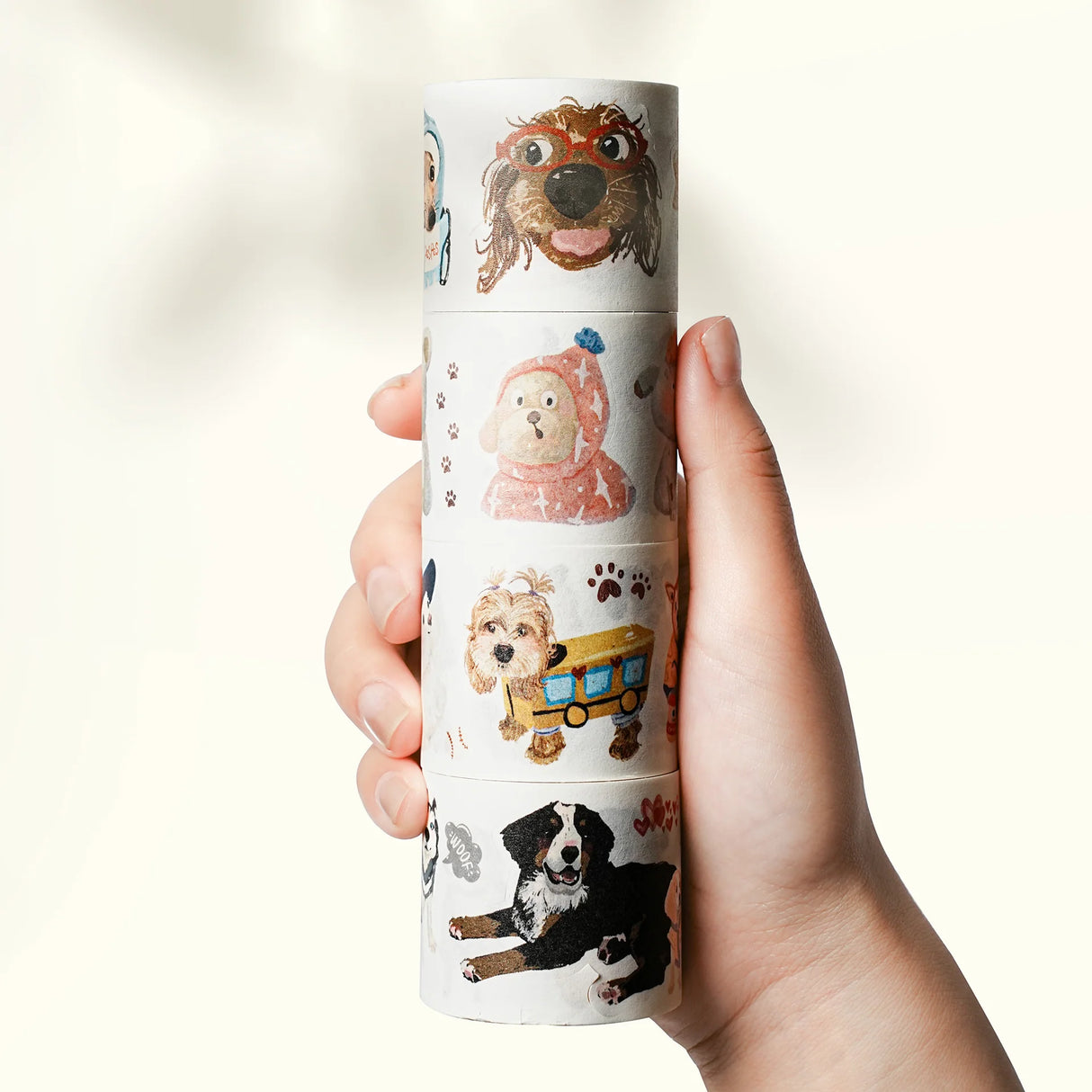 Tail Waggers is a celebration of paws, snoots, and wagging tails! 🐶 This adorable washi tape sticker set features a pack of playful pups in all shapes and sizes—perfect for decorating your planner, journaling your daily adventures, or just showing off your love for dogs. Each illustrated dog is full of charm and personality, guaranteed to make you smile with every peel!
Brand: WT (The Washi Tape Shop)
4-piece washi sticker set
Width: 40mm x 4
Length: 5 meters