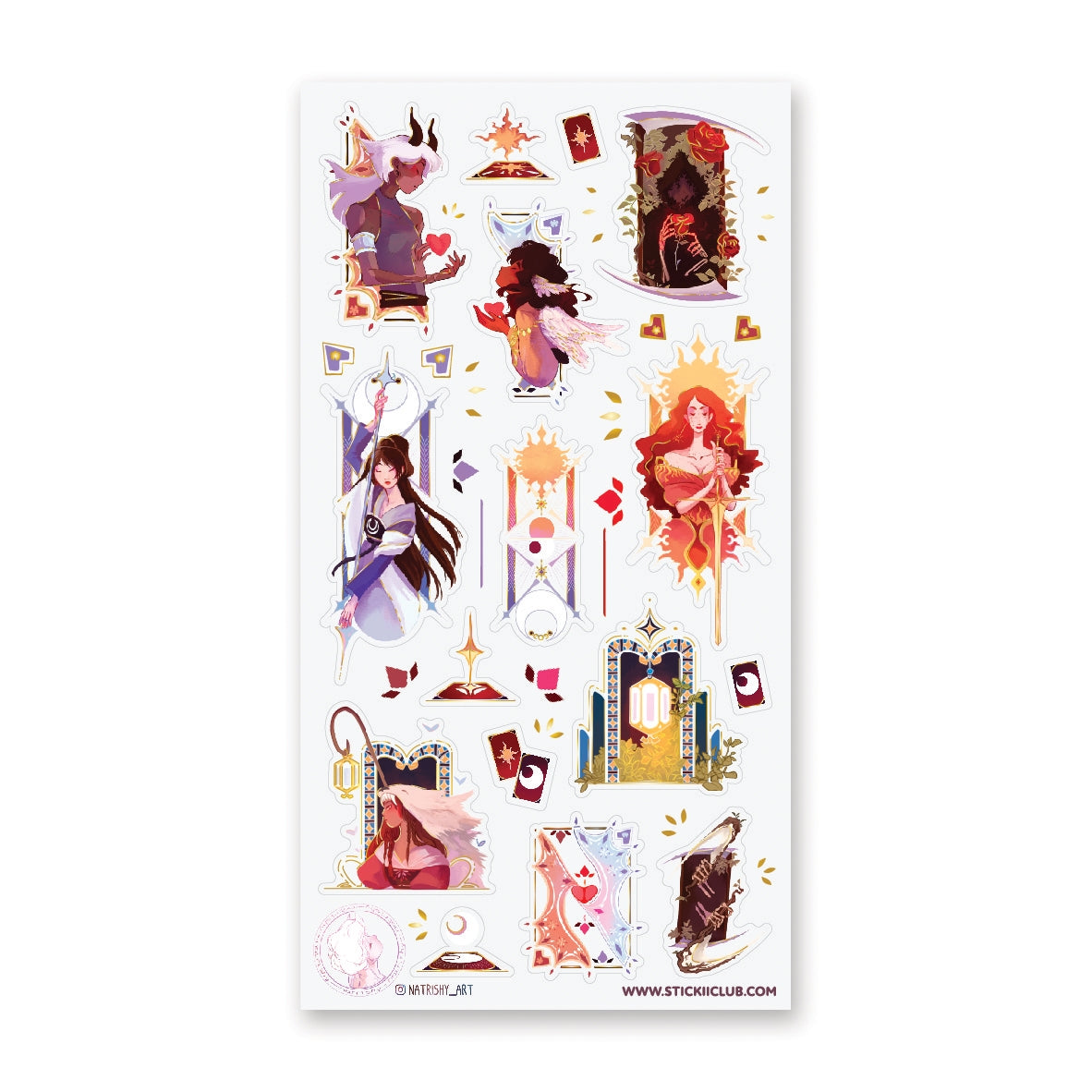 STICKII Tarot Card Girls Sticker Sheet