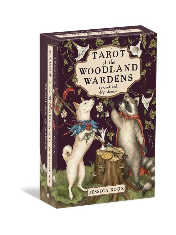 From New York Times bestselling illustrator Jessica Roux comes a tarot deck and guidebook to accompany her beloved Woodland Wardens Oracle. Enter Roux’s enchanted world and deepen your relationship to the Wardens, all within the timeless framework of the Rider-Waite-Smith tarot.
The Tarot of the Woodland Wardens elegantly captures the magic of flora and fauna through the major and minor arcana.