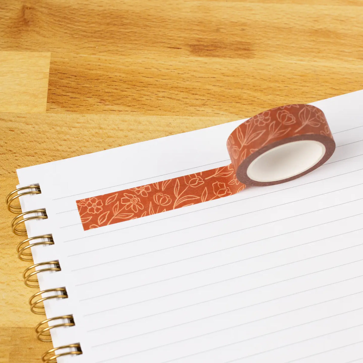 Terracotta Floral Washi Tape
Our washi tape is made for paper lovers, pen pals, and anyone who gets butterflies in the stationery aisle. Perfect for journaling, scrapbooking, decorating envelopes, or adding a personal touch to planners and calendars. It's gentle on paper, easy to tear by hand, and removable without leaving residue, so you can rearrange, redo, and re-stick as needed.
Design Features:
Each roll measures 15mm wide on a 10m roll
Full color repeating pattern
Washi tape dispenser packagi