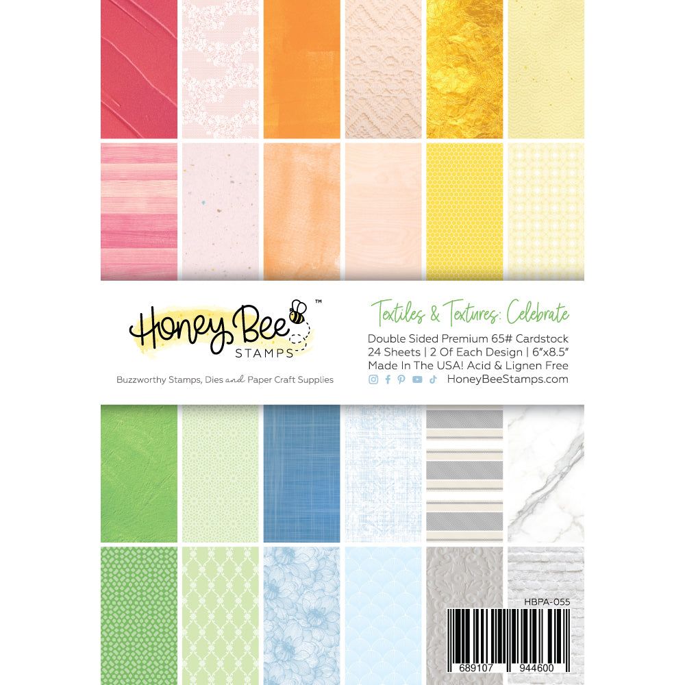 Bring a splash of fun and color to your cards and paper crafts with our exclusive 6"x8.5" cardstock pads! Featuring 24 double-sided sheets with 24 coordinating patterns, this versatile paper pad is perfect for any celebration. Crafted from high-quality smooth satin finish 65# cover cardstock, it offers a luxurious feel while being acid and lignin-free for lasting quality. Proudly made with love in the USA!