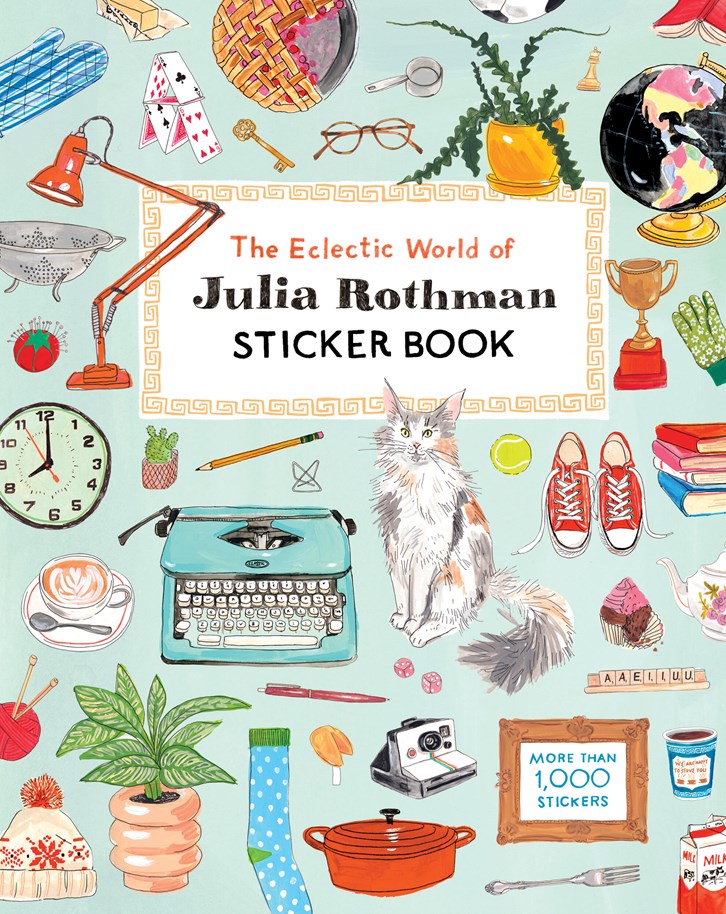 1000+ stickers from beloved illustrator and author Julia Rothman
Join illustrator Julia Rothman for a wild romp through her world of everyday objects, animals, and more.