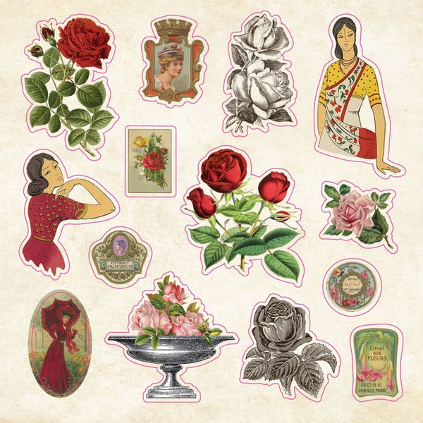 Stickers Fleurs rose