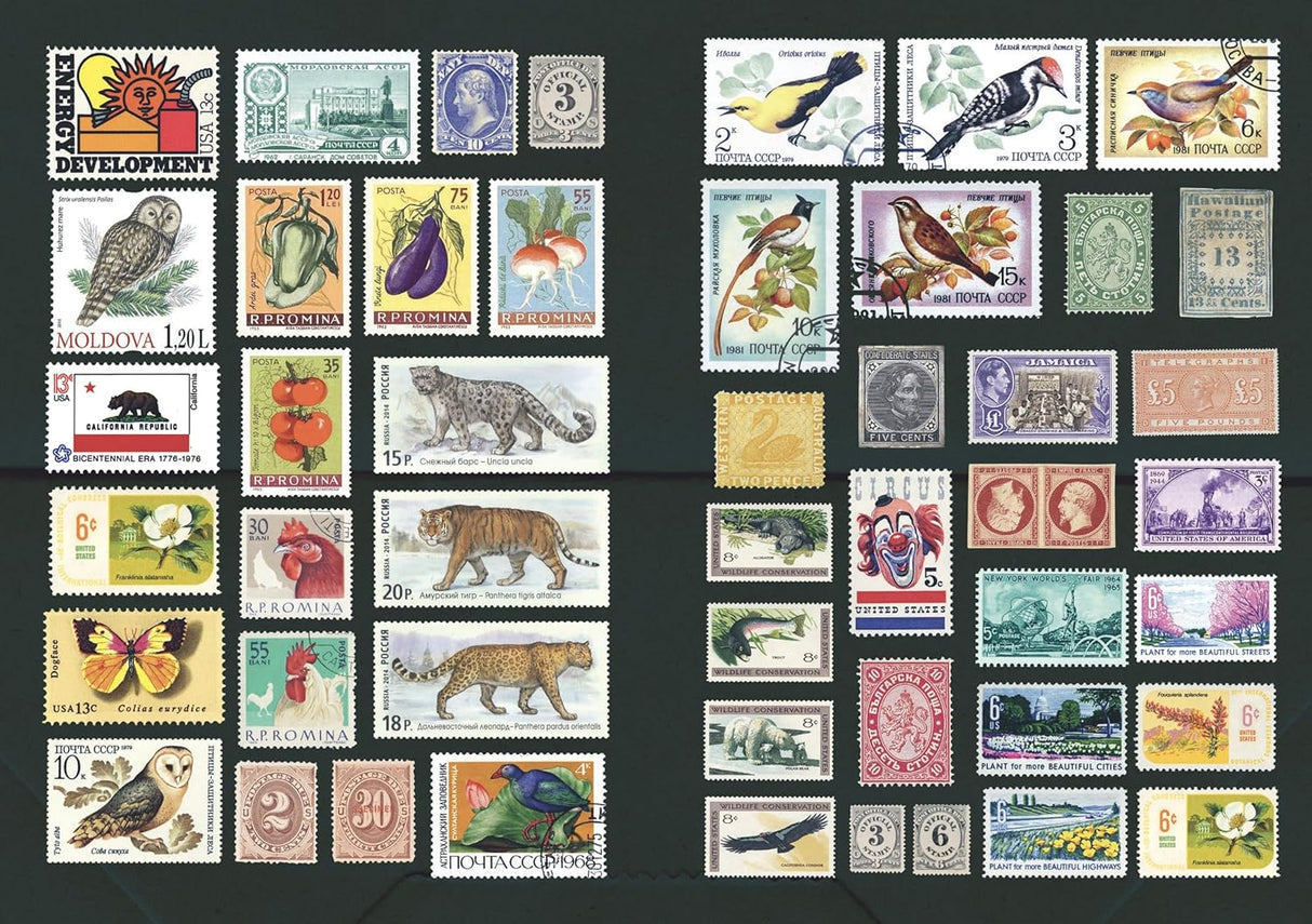 With hundreds of sticky curiosities ready to beautify your junk journal or collage, this book is the perfect companion to The Ransom Note Sticker Book. This cute little sticker book is packed with extraordinary images that can be used for scrapbooks, journals, collaging, and many other creative pursuits.
The stickers are all vintage illustrations. There are 40 spreads of stickers, over 600 altogether, presented in categories and interspersed with quirky vintage backgrounds. Examples include: Vintage cute t