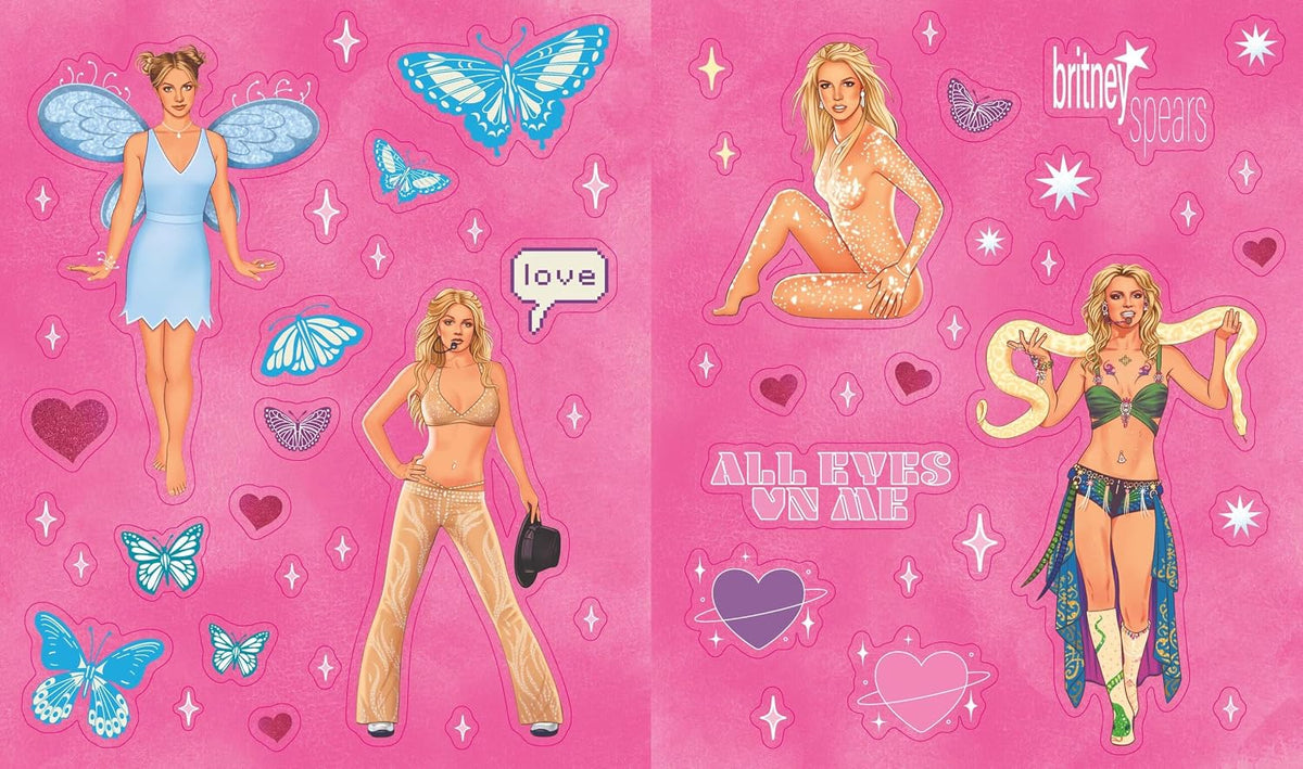 Gimme more (stickers)! Celebrate the pop culture icon and music hit-maker with 500+ bold and vibrant stickers that feature photography, lyrics, artwork, and more. This product is officially licensed with the superstar's management!