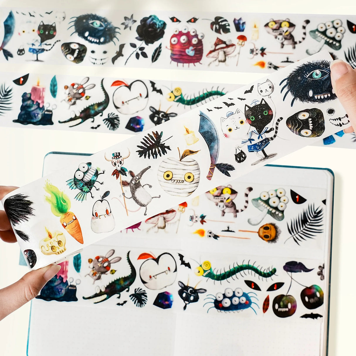 The Washi Tape Shop - Pre-cut Midnight Monsters Wide PET Tape