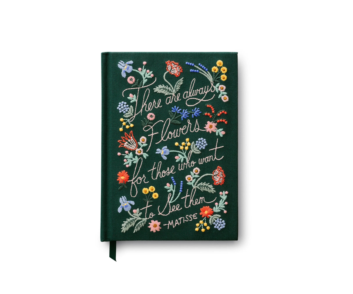 Pretty enough to display, our embroidered journal is perfect for a keepsake journal or diary. With 240 lined pages, there is plenty of space to capture your thoughts.
DETAILS
7.75" L × 5.5" W
Book cloth cover with 100 gsm ivory uncoated wood free paper