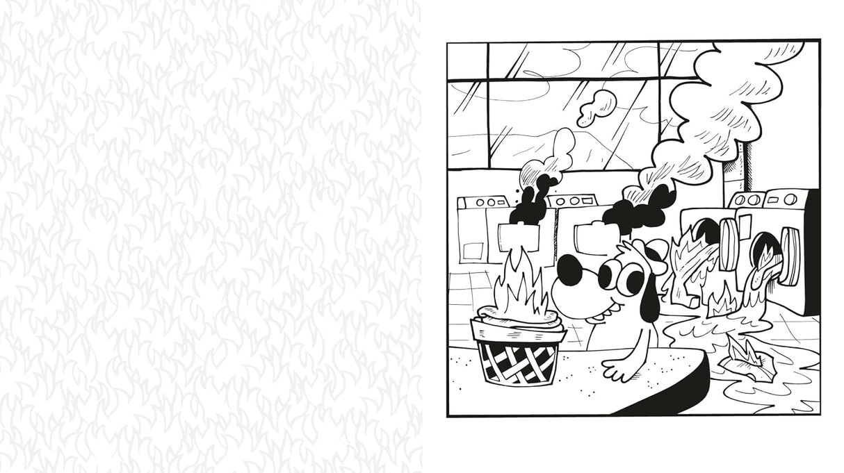 This Is Fine: The Official Coloring Book
Calm yourself from a world on fire with this officially licensed coloring book featuring Question Hound, the star of KC Green’s iconic "On Fire" comic, which captivated the world with three simple words: “This is fine.”
This is Fine: The Official Coloring Book presents 40 new and classic, hilarious (and horrific) illustrations of Question Hound trying to navigate the extremely relatable everyday struggles determined to beat him down. When you don’t know whether to