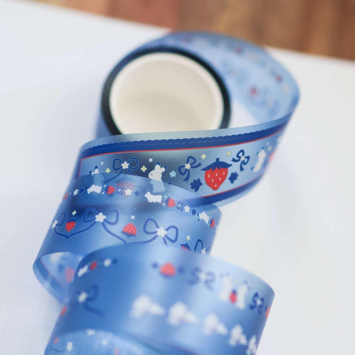 Thousand Skies Kiss Cut Pet Tape - Strawberry Bunnies