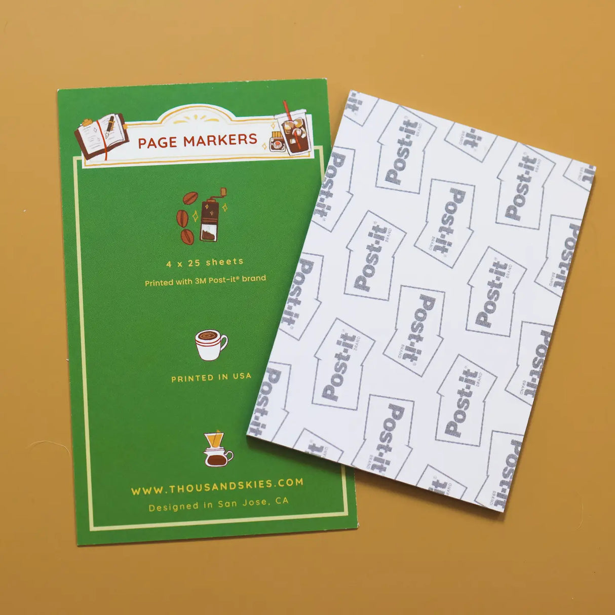 Thousand Skies Page Markers Coffee Break