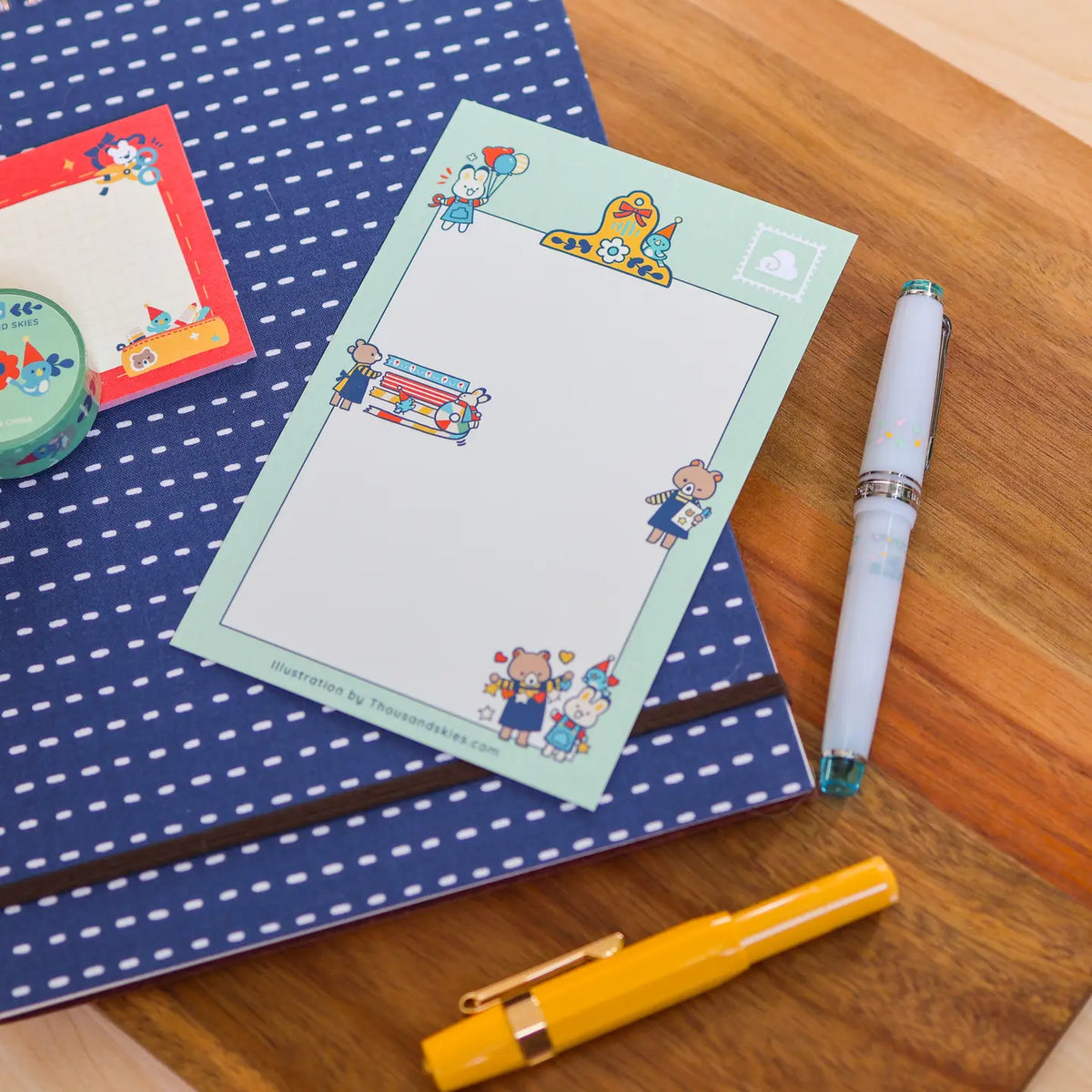 Thousand Skies - Journal and Craft Postcard
A playful and colorful illustration to brighten someone's day.
• 4 in x 6 in postcard
• Matte finish
• Heavy Cardstock
Please consider that monitor calibrations are all different. The color you see might slightly differ from the photo.
Design ©Thousand Skies