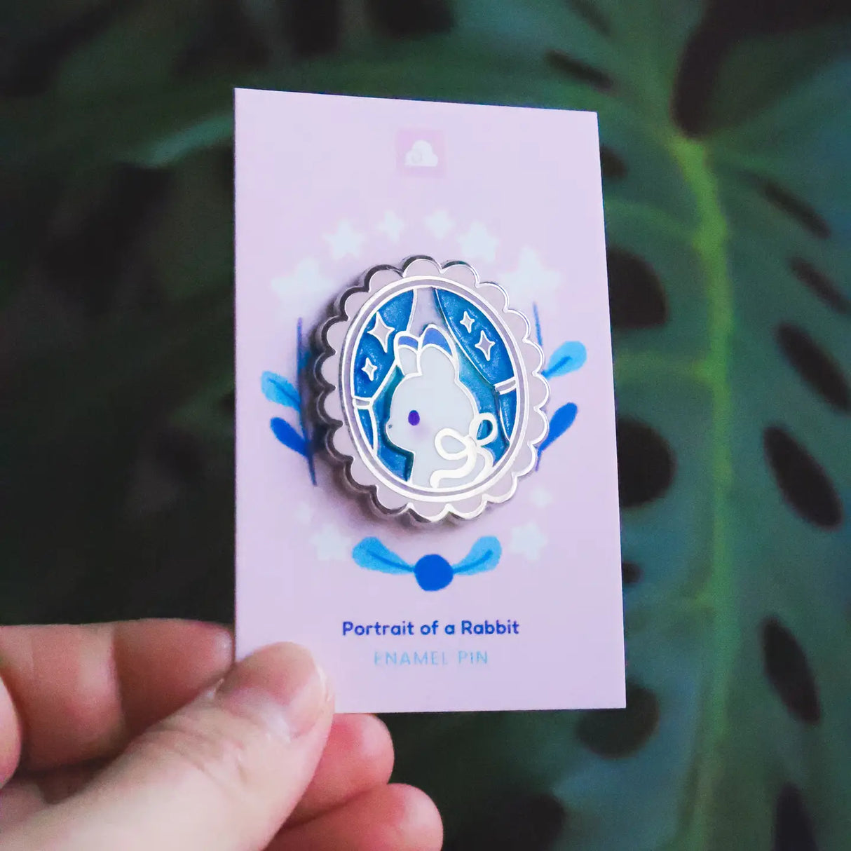 Thousand Skies Enamel Pin - Portrait of a Rabbit