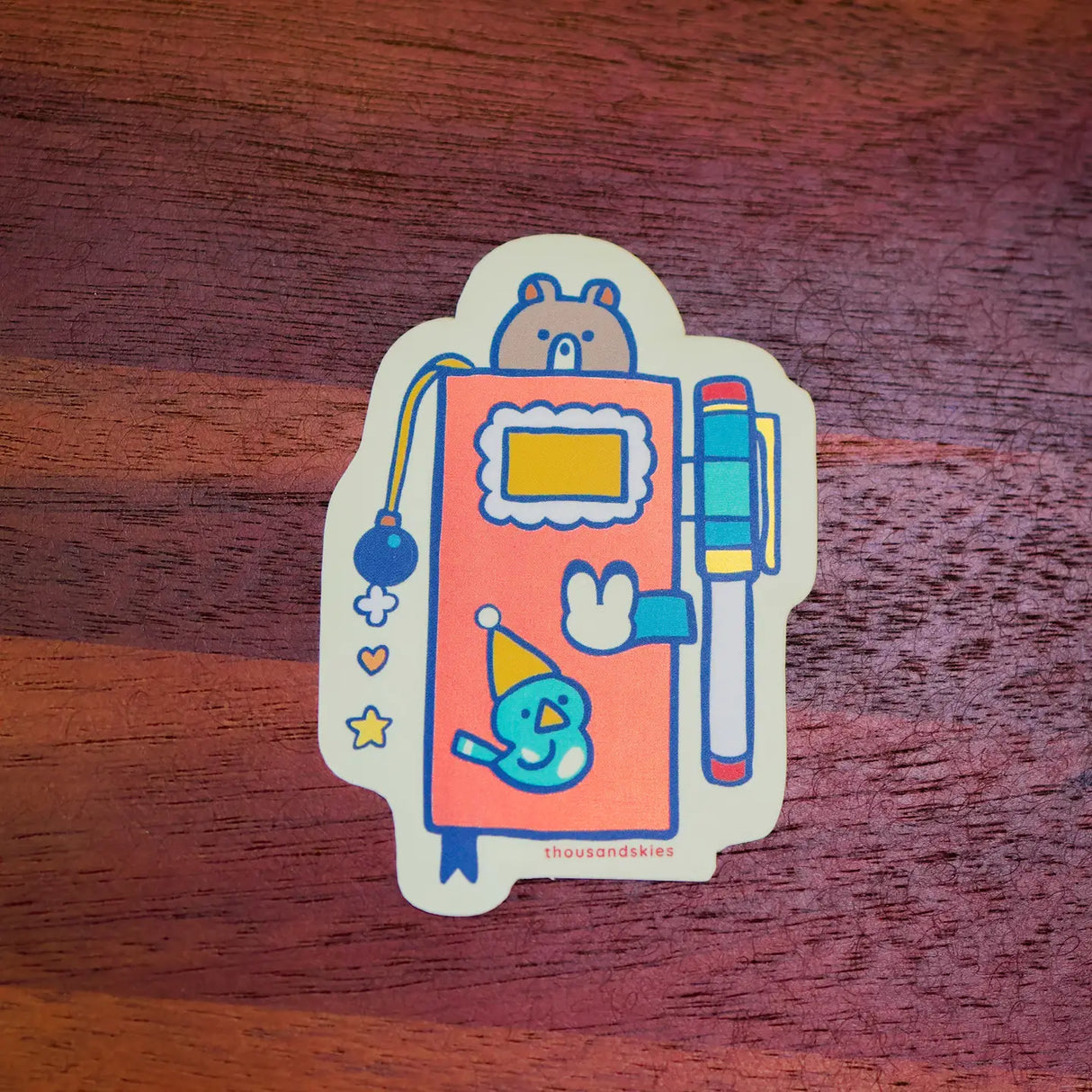 Thousand Skies Holographic Vinyl Sticker - Weekly Journal