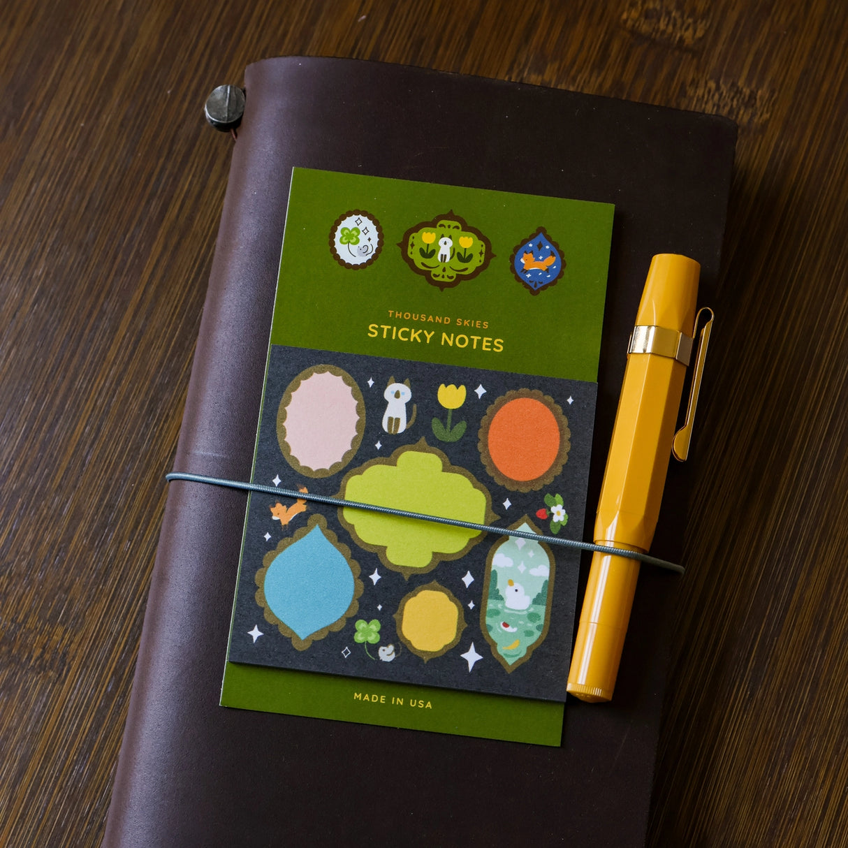 Full color sticky notes featuring one of Thousand Skies' known designs, retro frames!
3x3 inches
25 sheets
Printed with 3M