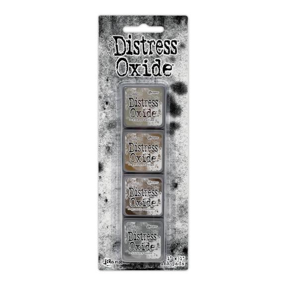 Tim Holtz Distress Mini Oxide Ink Pads 4/Pkg Kit #12