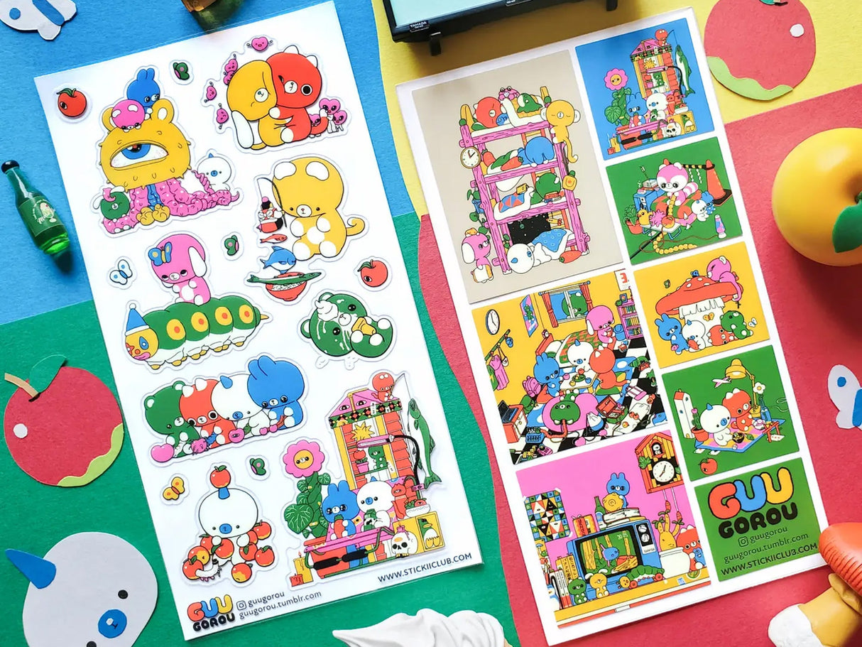 STICKII Tiny Friends, Big Adventures Sticker Sheet