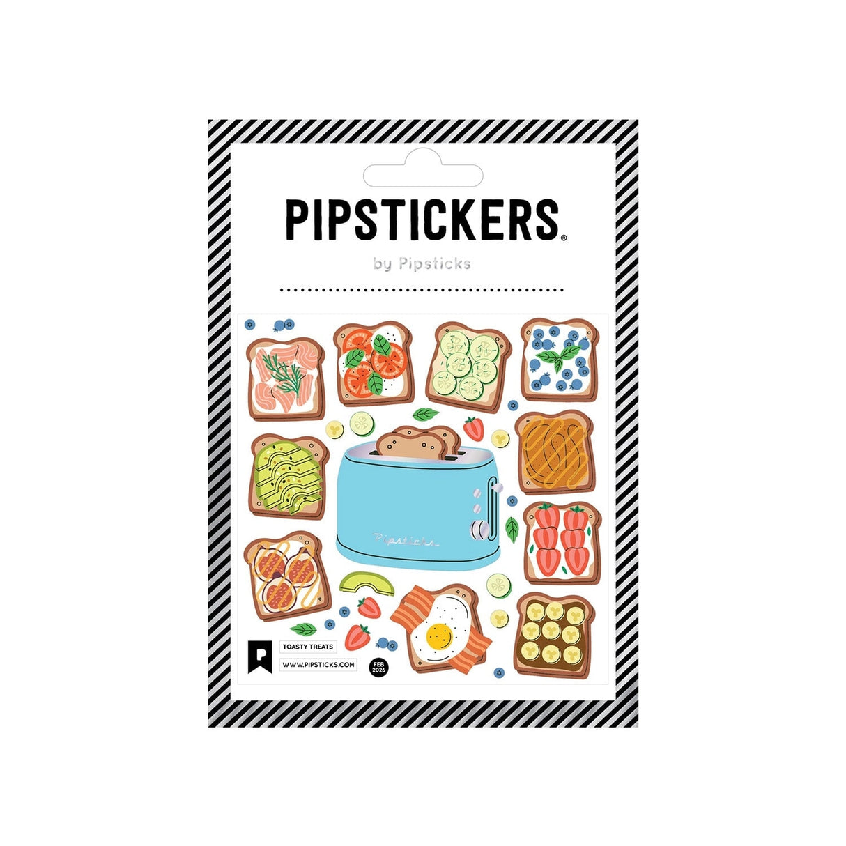 Breakfast, but make it cute. 🍞✨
This tasty little sticker sheet is stacked with the dreamiest toasts - jammy, buttery, avo-topped, sprinkle-covered, and fresh-from-the-toaster perfection. Right in the middle sits the sweetest turquoise toaster oven, ready to pop up your next carb-loaded masterpiece. It’s cozy kitchen energy with a side of creativity, perfect for planners, journals, snail mail, and anywhere that could use a warm and toasty moment. Because every great day starts with good toast.
PipSticker