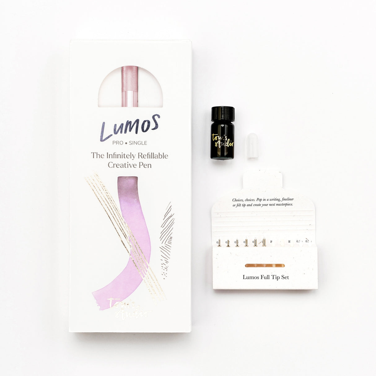 Tom's Studio - Lumos Pro Duo Refillable Pen - Blush