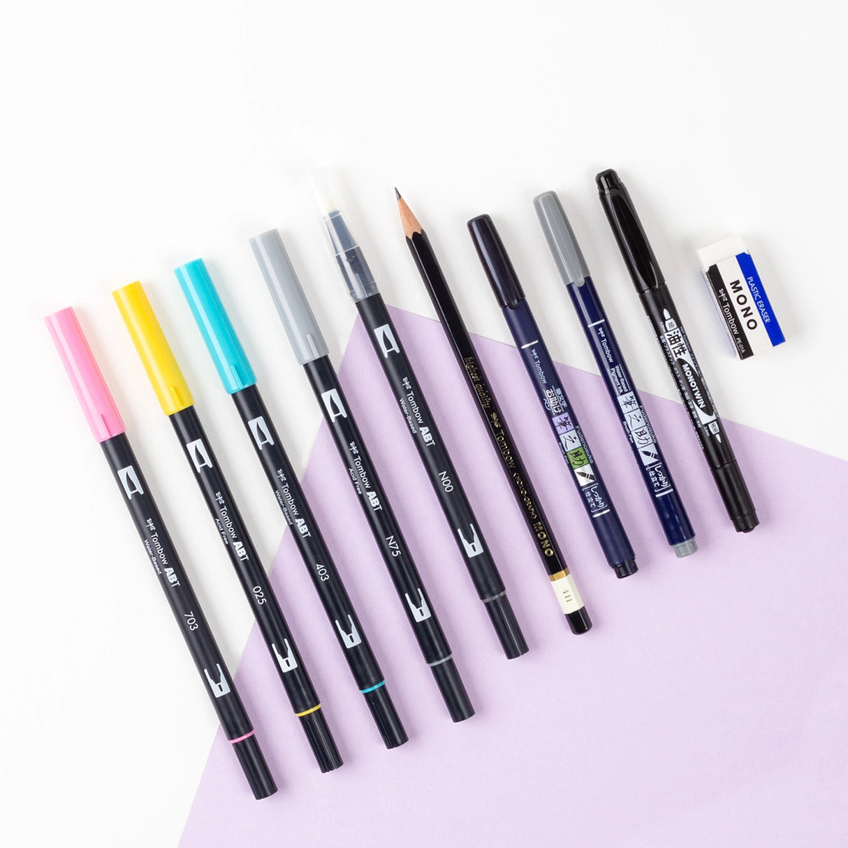 New, updated color palette! Take your lettering to the next level with the Tombow Lettering in Color Set. Includes everything you need to start blending, flourishing and embellishing your hand lettering. Enclosed instruction guide helps you learn basic techniques to complement your lettering design. Full downloadable practice and technique guide offers detailed instructions for blending and flourishing, adding shadows and illustrations, plus practice worksheets.