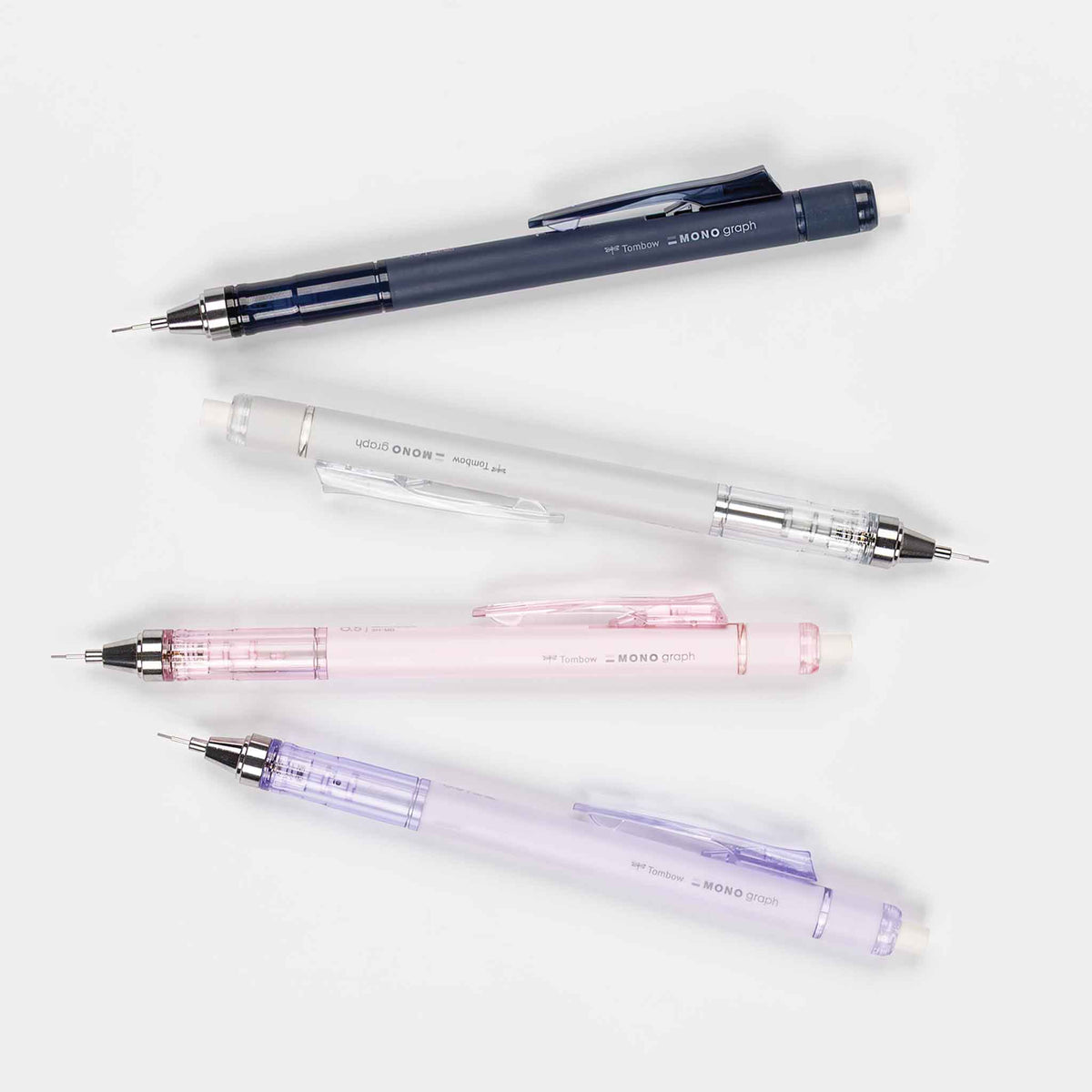 The MONO graph features a clear tip with drafting specifications to enable smooth, precise writing. It also has a long holder eraser and a mechanism that advances the lead when the pencil is shaken, making it a great asset in learning and testing scenarios. It has also won the 2014 Good Design Award and the 2016 reddot design award.