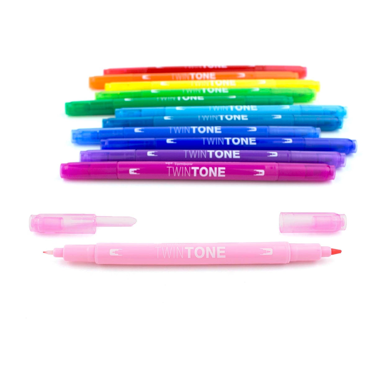 Double-sided marker creates thick or thin lines with two tip choices – broad bullet tip for bold lines or extra-fine tip for detailed, precise lines. Perfect for color-coding and decorating planners, journals and notebooks. Create fun doodling and lettering styles with a choice of 36 colors. Water-based ink doesn’t bleed through most papers. Durable fiber point tips are long lasting and maintain shape after use. 