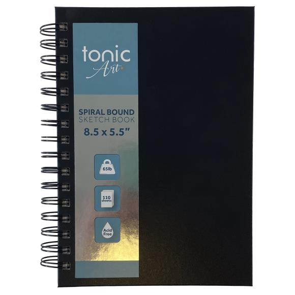Tonic-Art Spiral Hardcover Sketchbook 5.5"X8.5"