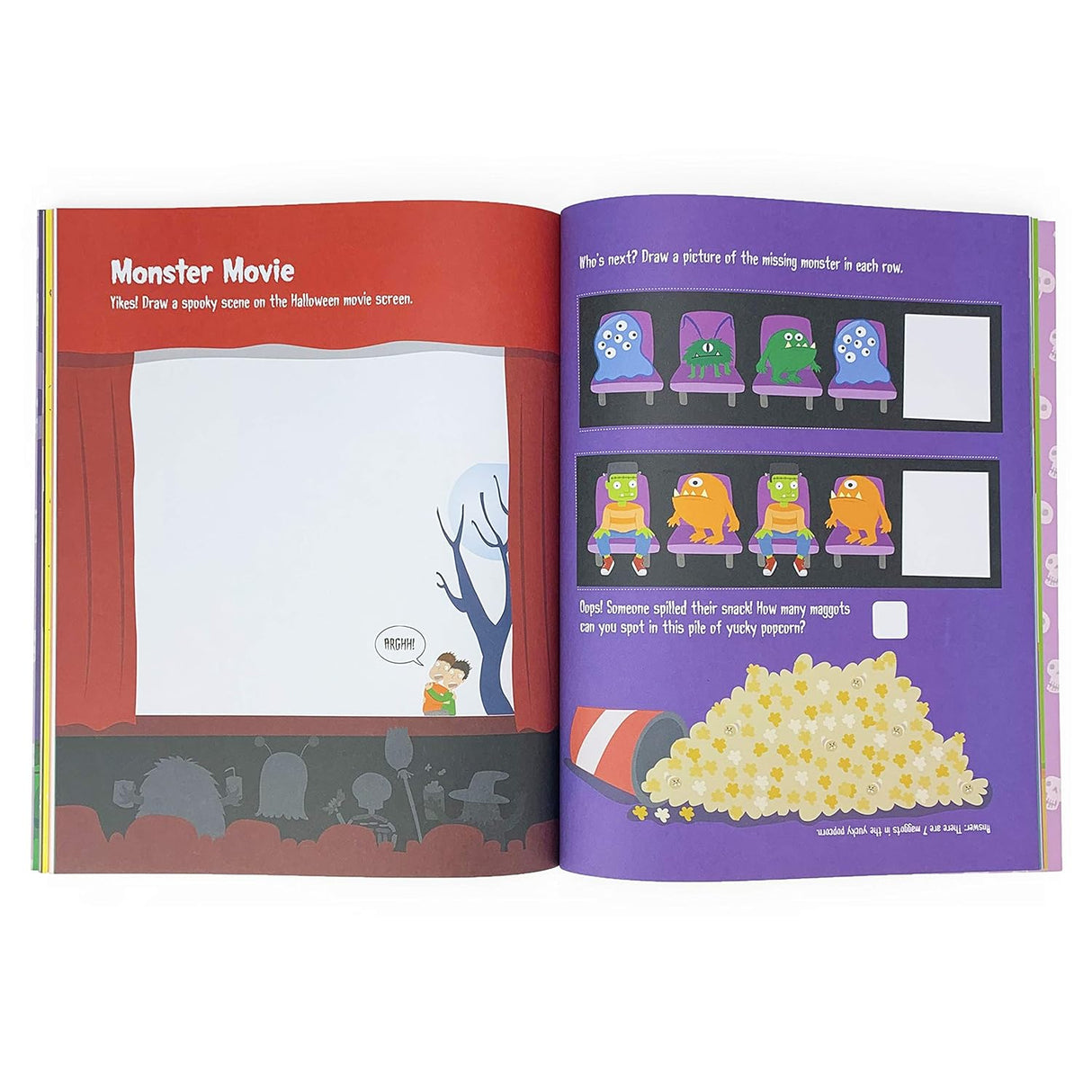 Meet the spookiest bunch of ghosts, goblins, and ghouls in this lighthearted super scary activity book featuring 2000 stickers! Get busy squiggling, puzzling, sticking, and sketching in a haunted world filled with mummies, vampires, ghosts, and zombies. Fun, festive scenes and 36 spooktacular activities including puzzles, mazes, drawing & doodling, search & find, and more will keep little ones entertained for hours. The perfect gift for Halloween!