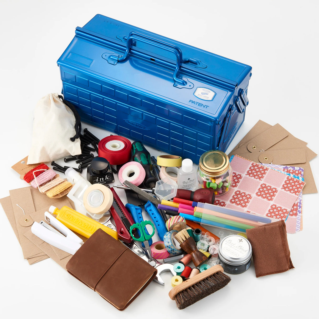 Toyo Steel Cantilever Toolbox ST-350 Indigo