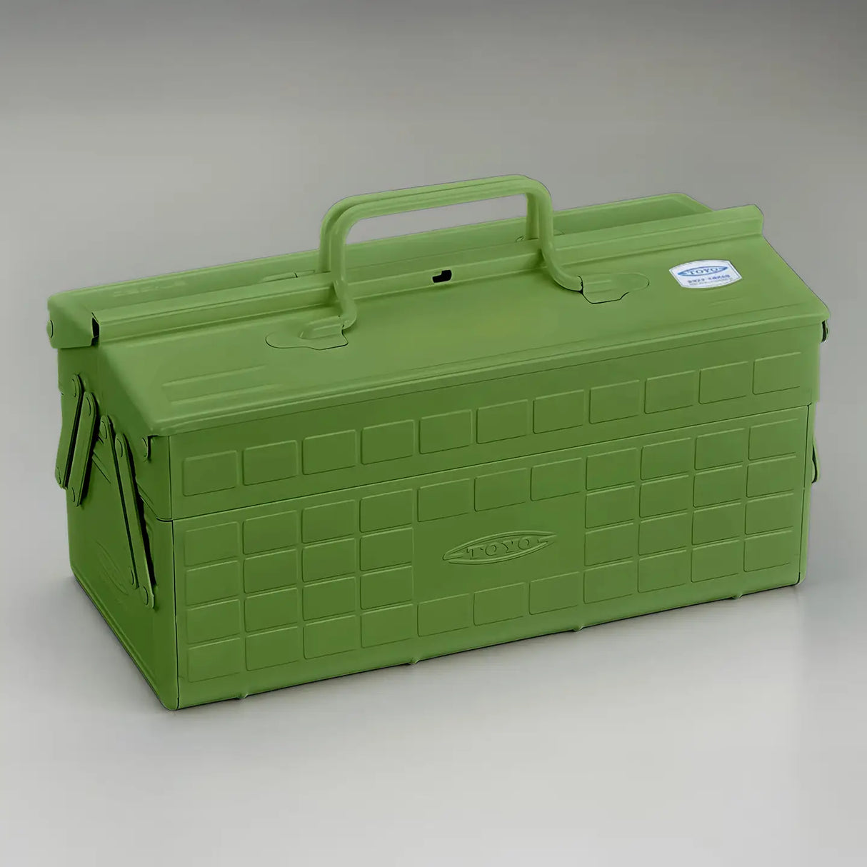 Toyo Steel Cantilever Toolbox ST-350 Japanese Tea Green
Steel toolbox with cantilever lid, one upper storage tray with adjustable and removable dividers and hole for a padlock. Use for art supplies, make-up, medical supplies, snacks or tea - the possibilities are endless.
Steel
L:13.8" W:6.9" H:8.7"
Made in Japan