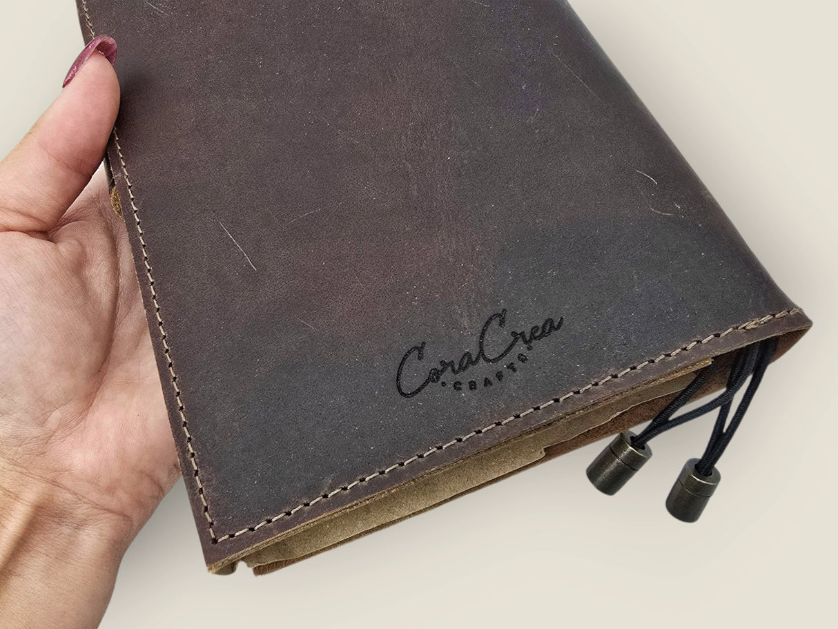 CoraCreaCrafts Traveler Leather Journal