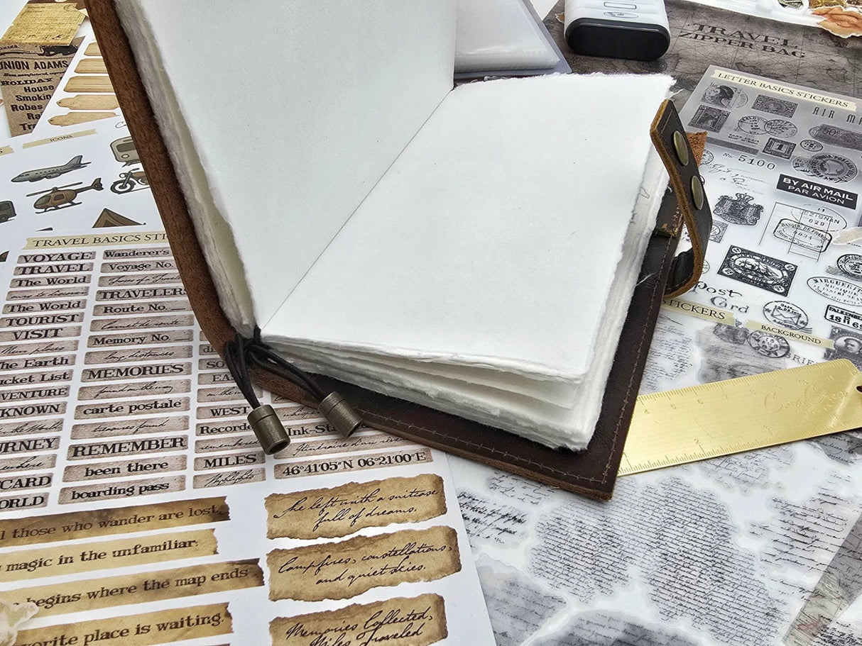 CoraCreaCrafts Traveler Leather Journal