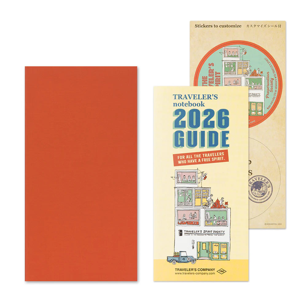 This is 2026 Monthly Diary Refill for TRAVELER’S notebook. The Monthly block layout is the most basic diary type that can allow you to plan the entire month at a glance. You can use the monthly diary to plan for schedules and meetings or use each block as a habit tracker.
This refill features MD Paper, developed specifically in pursuit of the perfect writing experience. You can use a variety of writing instruments (including fountain pens) without bleed-through. It also comes with a guide.