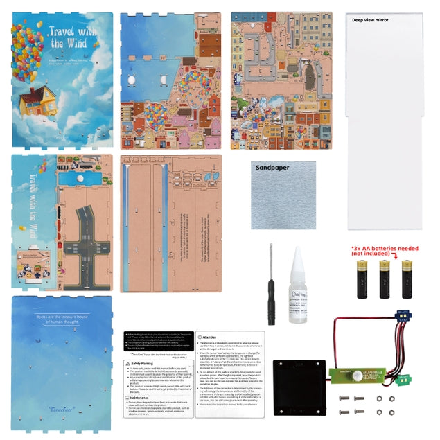 Kit Book Nook de Viaje con el Viento