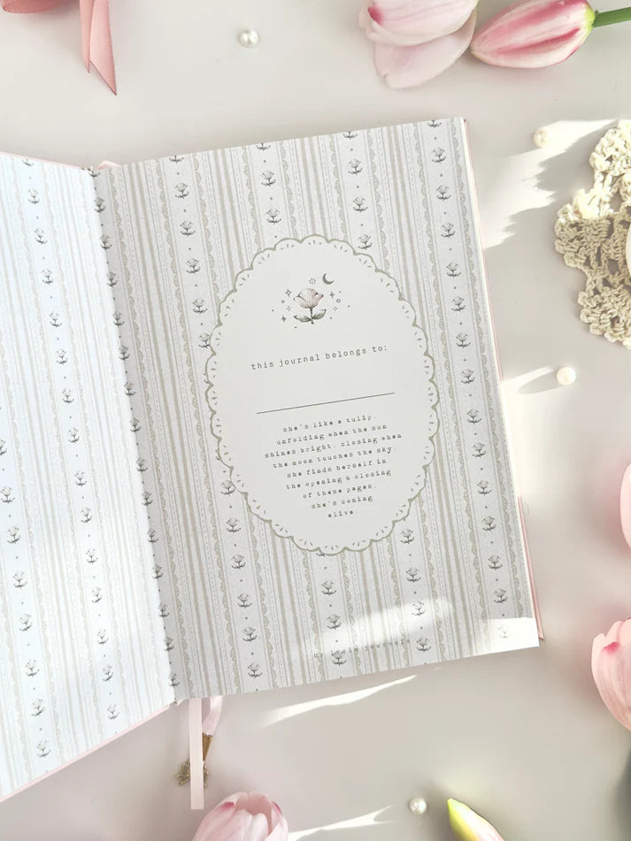 leelajournals Tulip Spell Book A5 Notebook - Tiana (Dotted, Lined)