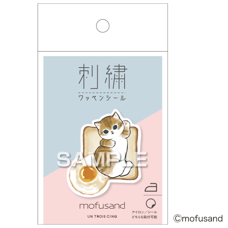 Mofusand Toast Embroidery Iron-on Patch