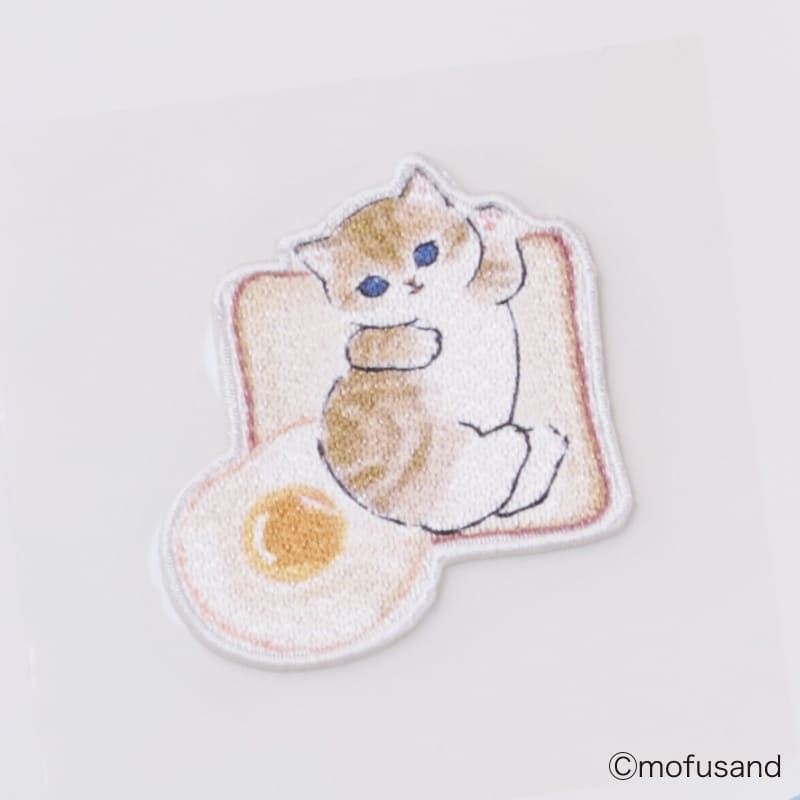 Mofusand Toast Embroidery Iron-on Patch