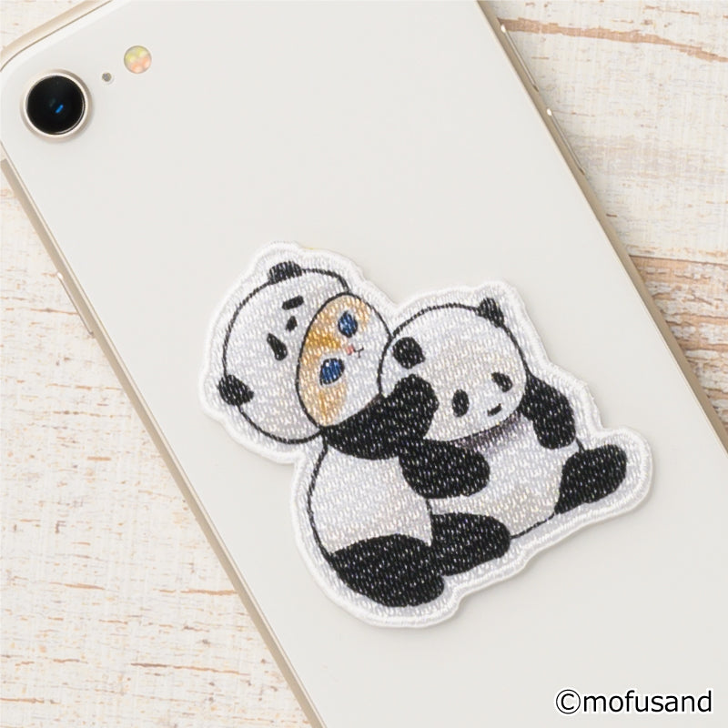 Mofusand Panda Embroidery Iron-on Patch