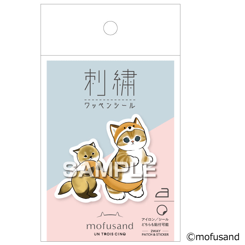 Mofusand Fox Embroidery Iron-on Patch