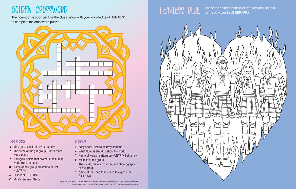 A must-have activity book for all K-Pop girl group stans, filled with puzzles, games, stickers, and symbols from hit songs, albums, and band lore!