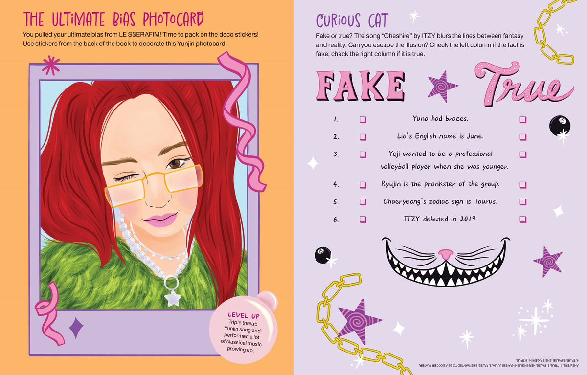 A must-have activity book for all K-Pop girl group stans, filled with puzzles, games, stickers, and symbols from hit songs, albums, and band lore!