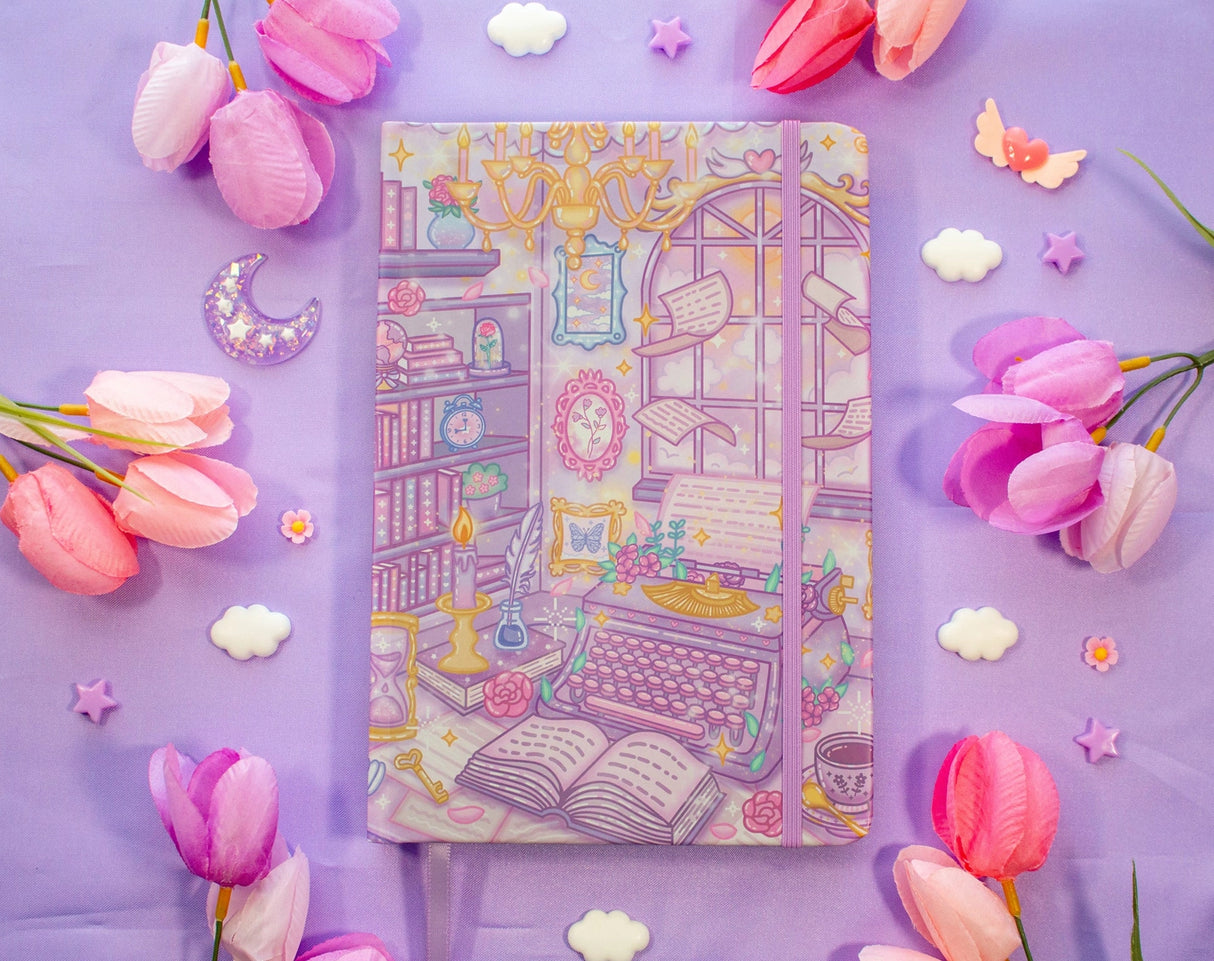 Unicorn Eclipse - Pastel Academia Dotted Journal
✧Size & Materials✧
Size: A5 (approximately 5.8 x 8.3 inches)
Smooth hardcover, rounded corners
160 dot grid pages, 140 gsm
Includes ribbon bookmark, elastic band, and back pocket