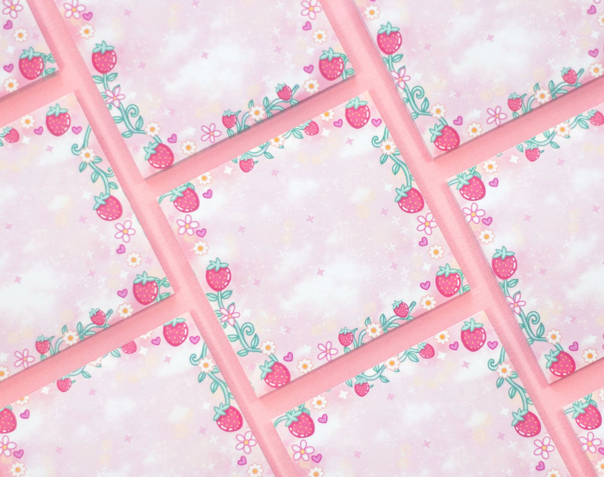 Unicorn Eclipse - Strawberries Sticky Notes