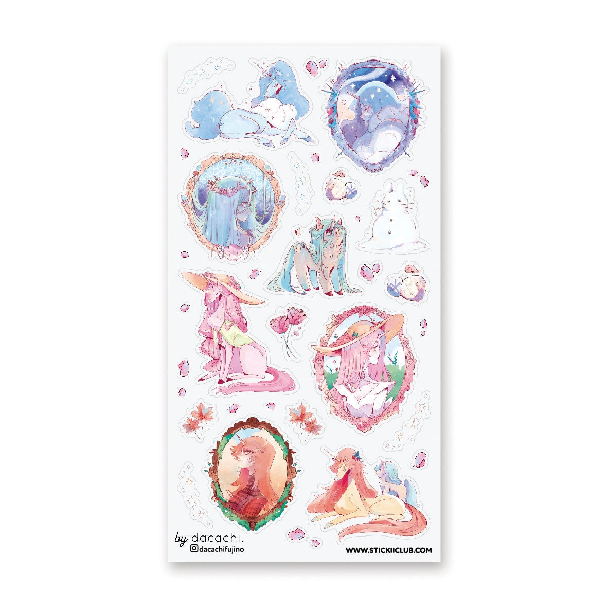 🌸❄️ Experience the four seasons Unicorn Land style with @dacachifujino’s dreamy set. From icy winter unicorns chillin in the snow to spring unicorns among pretty pink florals—each one is thriving in their perfect season! Which unicorn are you?