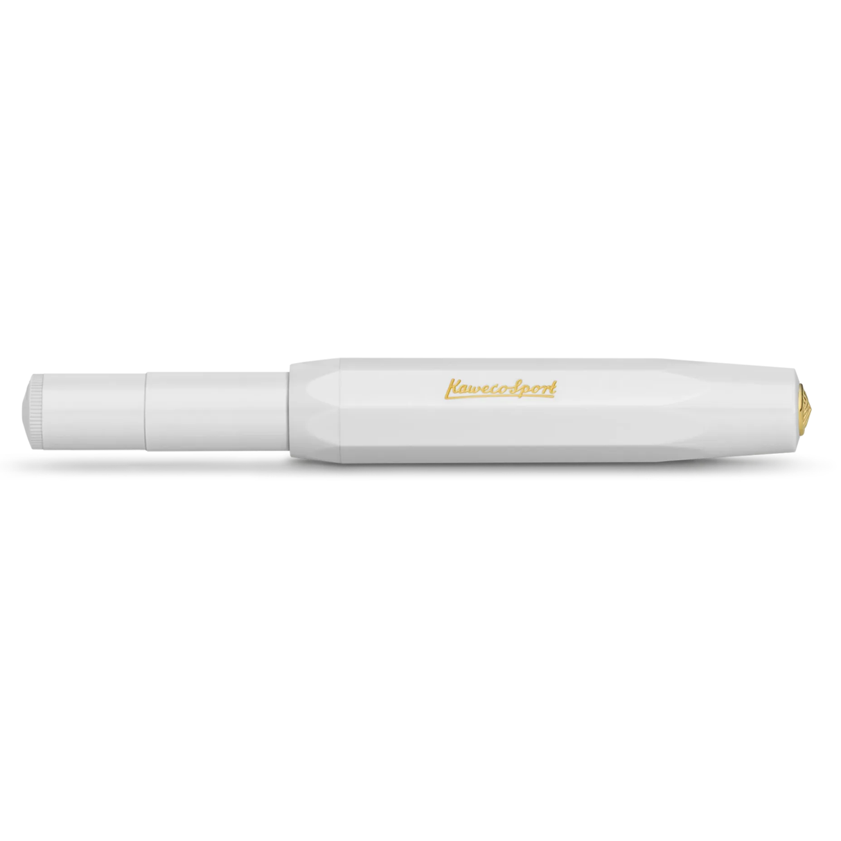 Kaweco CLASSIC SPORT Rollerball - White
For those who like it minimalist, there is the Kaweco Classic Sport Rollerball in the color white. Elegant and classic, the colour can be combined with various notebooks, papers and other accessories.
The Kaweco Sport has been around since 1911. The rollerball for the bag has a size of only 10.5 cm when closed and grows to a normal size of 13 cm with the cap on.
The invention of the rollerball enables particularly easy and gliding writing. The gel flows uninterrupt