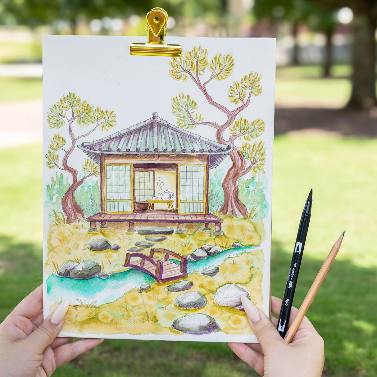 Bring your surroundings to life with the Tombow Urban Sketching Set, designed for artists who love capturing city views, small towns, and daily scenes.
Each set includes:
3 Dual Brush Pens
2 Kimonogatari Colored Pencils
Medium Water Brush
MONO Graph Mechanical Pencil in Mint Green
MONO Drawing Pen in 005
Step-by-step digital guide. 