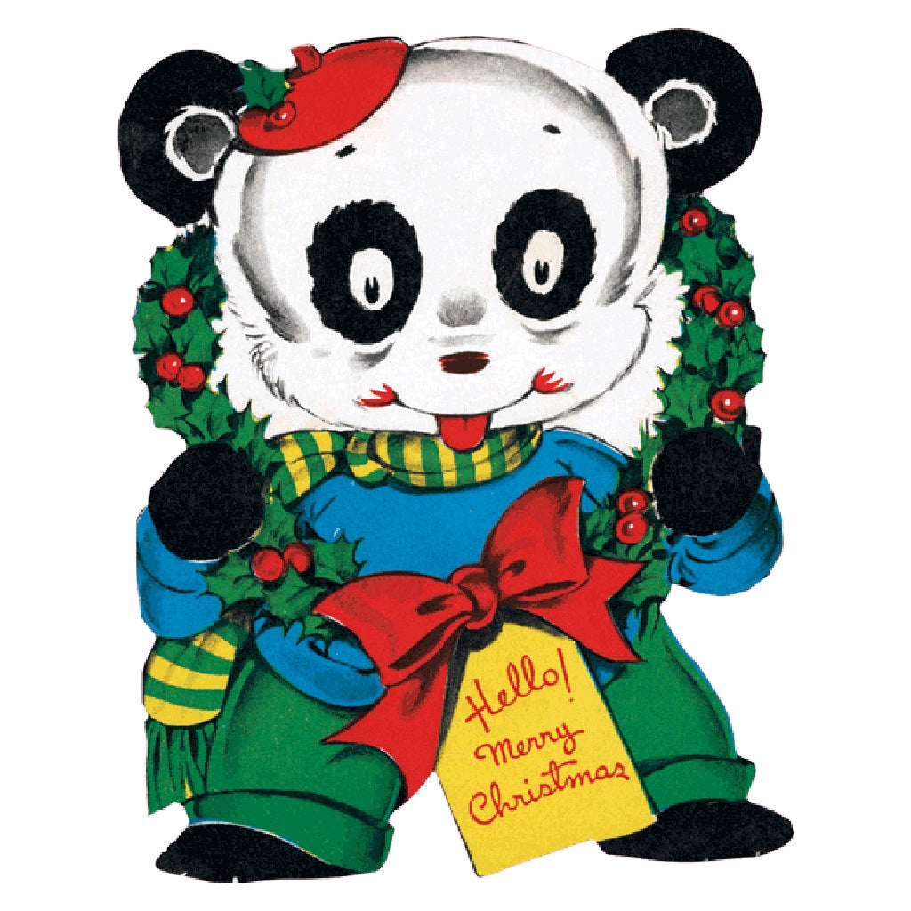 Vintage Christmas Holiday Sticker Box